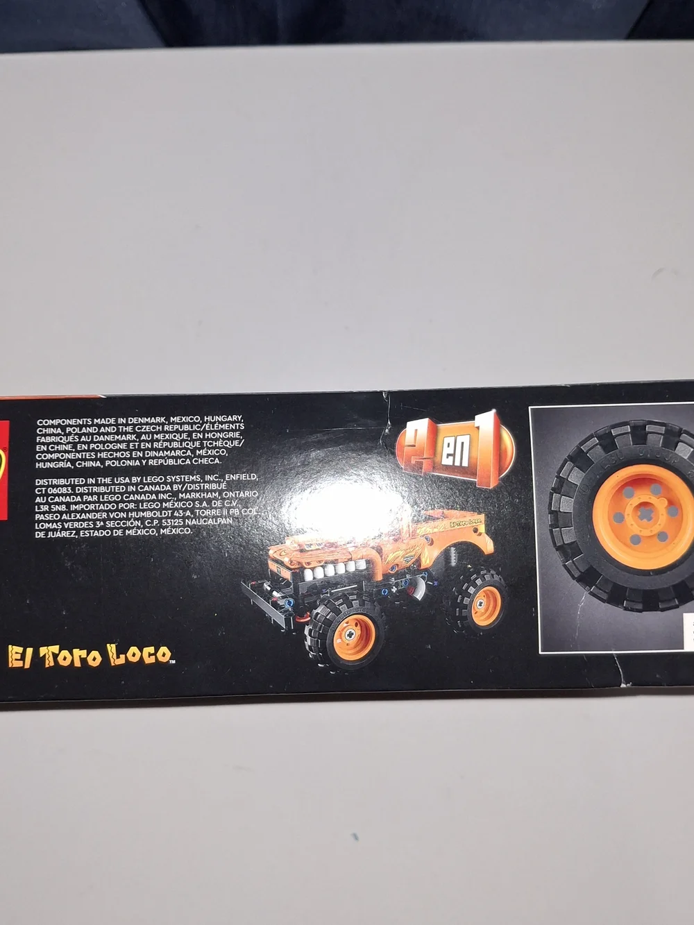 Lego Technic Orange Pull-Back Monster Truck New Retired